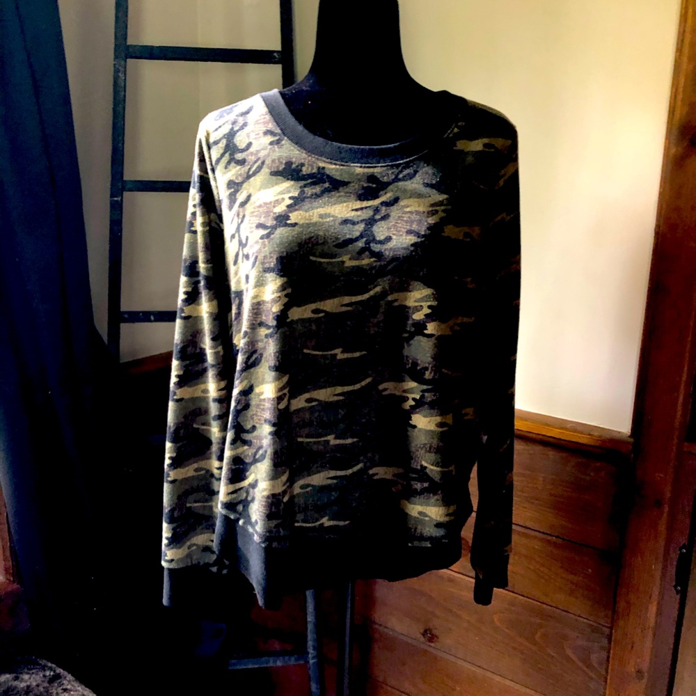 Camo tunic sweat shirt